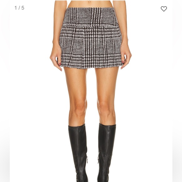 Norma Kamala Skirt - chocolate Glenn plaid tweed - Picture 1 of 3